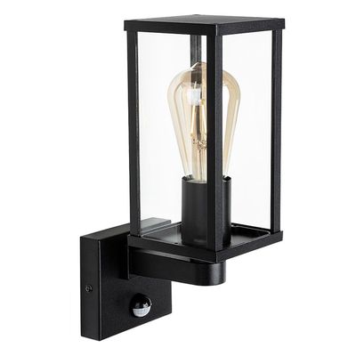 Firstlight Dakota Up Outdoor Wall Lantern PIR Sensor in Black