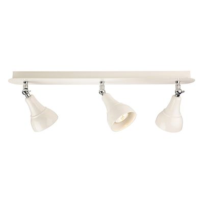 Firstlight Country 3-Light Flush Light Bar Spotlight in Cream