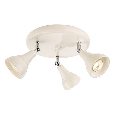 Firstlight Country 3-Light Ceiling Spotlight in Cream