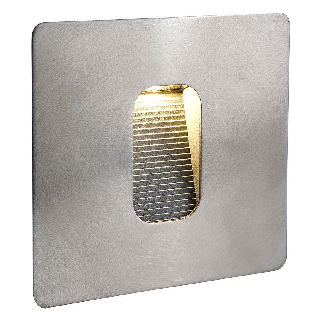 Firstlight LED Square Outdoor Wall Wall and Step Light Warm White 3000K in Stainless Steel - Image 1