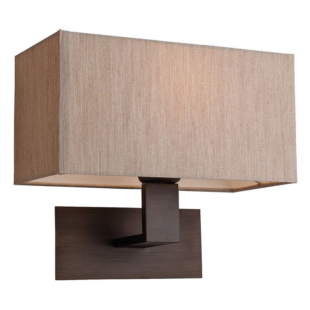 Firstlight Prince Contemporary Style Wall Light Oyster and Bronze - Image 1