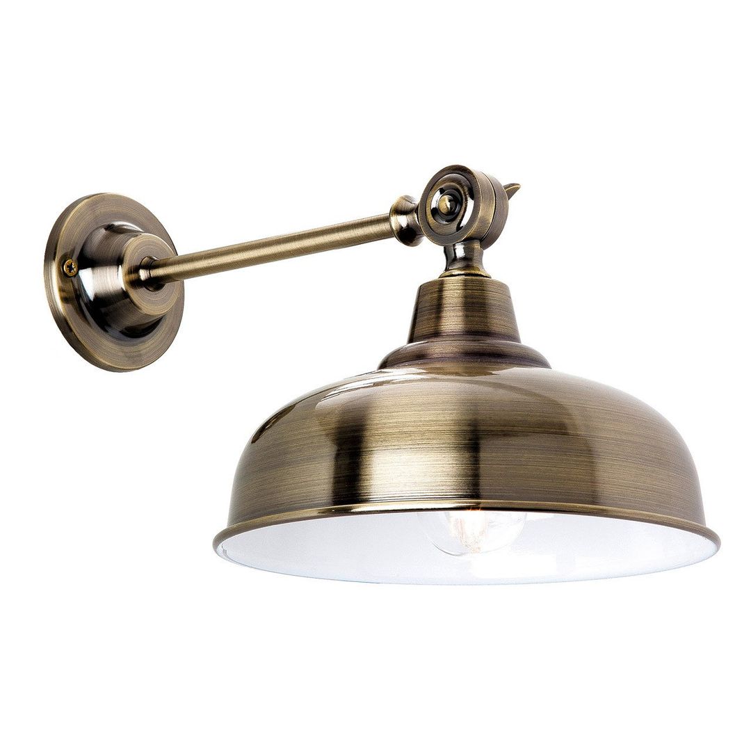 Firstlight Preston Wall Wall Light in Antique Brass - Image 1