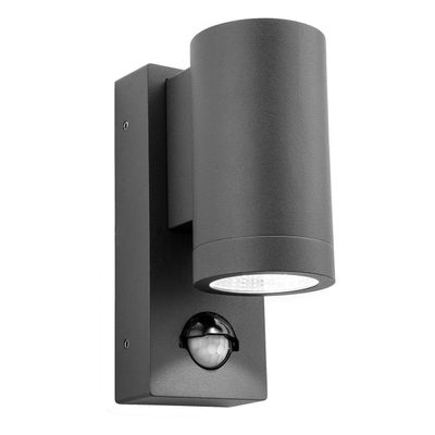 Firstlight LED Shelby Outdoor Wall Downlight PIR Sensor Cool White 4000K in Graphite
