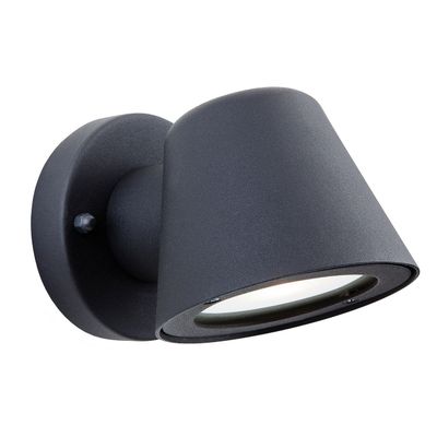 Firstlight LED Elan Compact Outdoor Wall Spotlight Warm White 3000K in Black