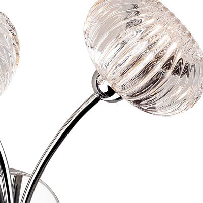 Firstlight Lisbon 2-Light Wall Wall Light Clear Decorative in Chrome