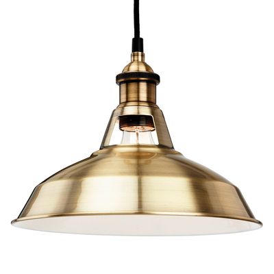 Firstlight Albany 38.5cm Pendant Light in Antique Brass