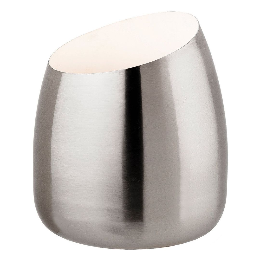 Firstlight Chester Uplighter with On/Off Switch Warm White 3000K in Brushed Steel - Image 1