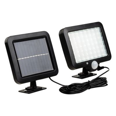 Firstlight LED Sonic Solar Outdoor Security Light PIR Sensor Daylight 6000K in Black