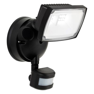 Firstlight LED Reflex Outdoor Security Light PIR Sensor 3000K and 4000K and 6000K in Black