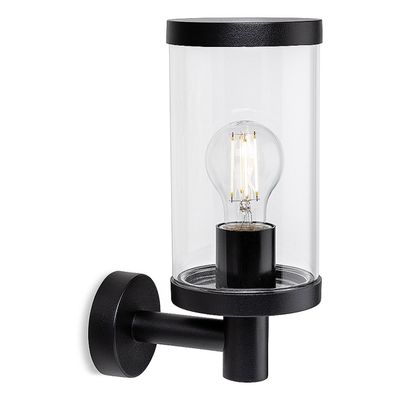 Firstlight Lucas Up Outdoor Wall Lantern in Black