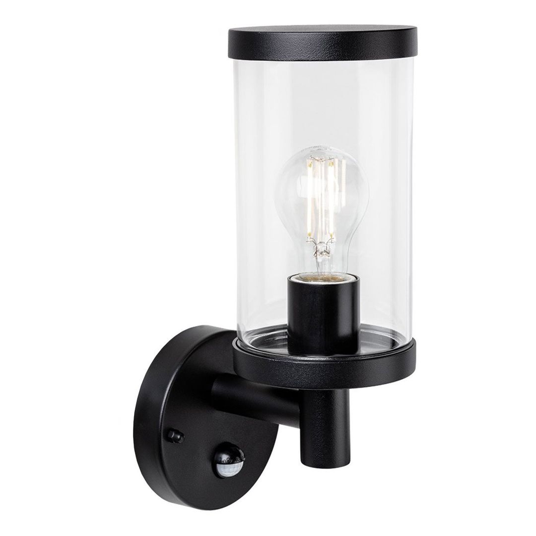 Firstlight Lucas Up Outdoor Wall Lantern PIR Sensor in Black - Image 1