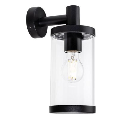 Firstlight Lucas Down Outdoor Wall Lantern in Black