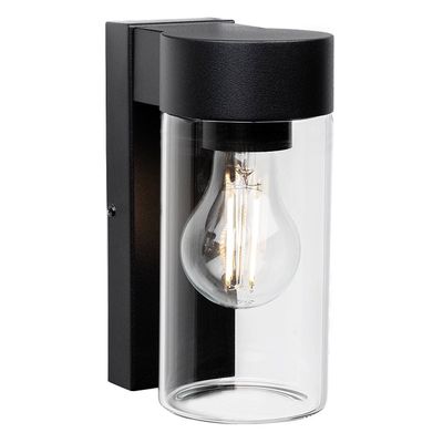 Firstlight Zara Outdoor Wall Lantern in Black