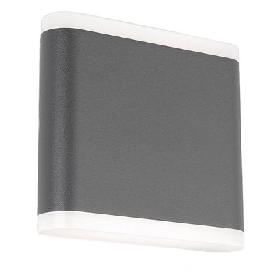 Firstlight LED Pisa Outdoor Wall Up and Down Light Cool White 4000K in Graphite
