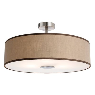 Firstlight Madison 3-Light Semi-Flush Ceiling Light in Taupe