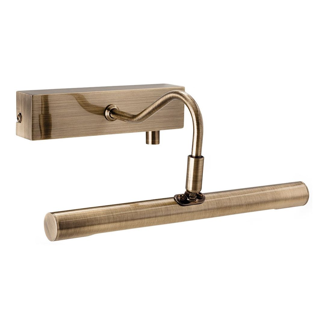 Firstlight LED 280mm Wall Picture/Mirror Light with Dimmer Control 3000K in Antique Brass - Image 1