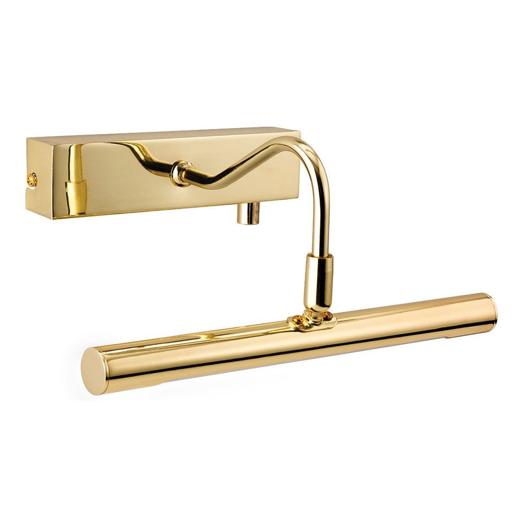 Firstlight LED 280mm Wall Picture/Mirror Light with Dimmer Control 3000K in Polished Brass - Image 1