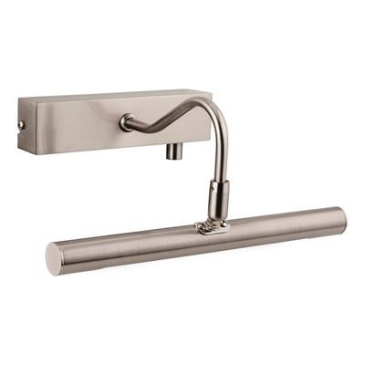 Firstlight LED 280mm Wall Picture/Mirror Light with Dimmer Control 3000K in Brushed Steel