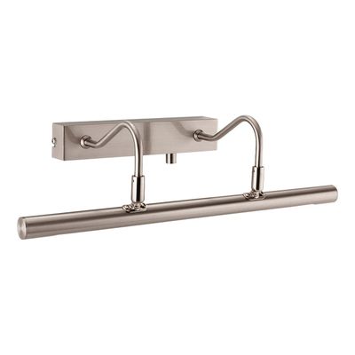 Firstlight LED 455mm Wall Picture/Mirror Light with Dimmer Control 3000K in Brushed Steel
