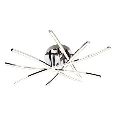 Firstlight LED Caprice 60cm Flush Ceiling Light Warm White 3000K in Chrome