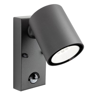 Firstlight LED Vermont Outdoor Wall Spotlight PIR Sensor Cool White 4000K in Graphite
