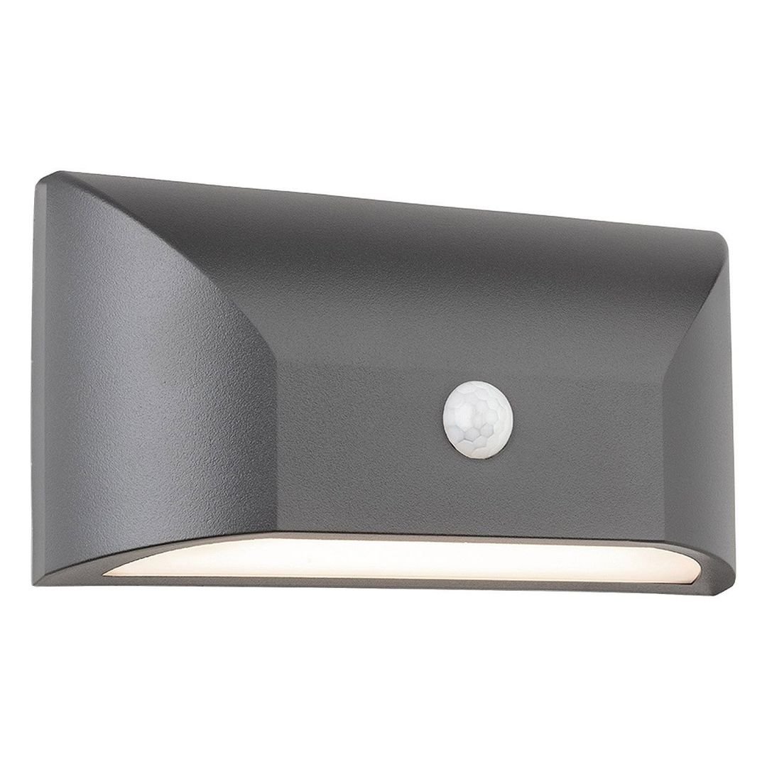 Firstlight LED Mission Anti-Corrosion Outdoor Wall Downlight PIR Sensor 3000K in Graphite - Image 1