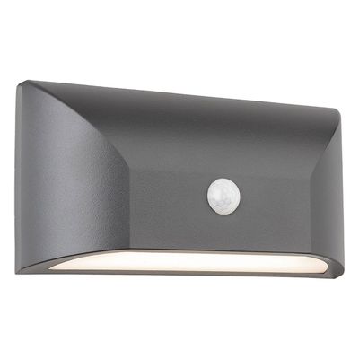 Firstlight LED Mission Anti-Corrosion Outdoor Wall Downlight PIR Sensor 3000K in Graphite