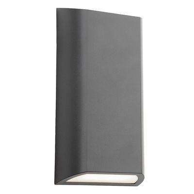Firstlight Alice LED Anti-Corrosion Outdoor Wall Up and Down Light 8W Warm White 3000K in Graphite