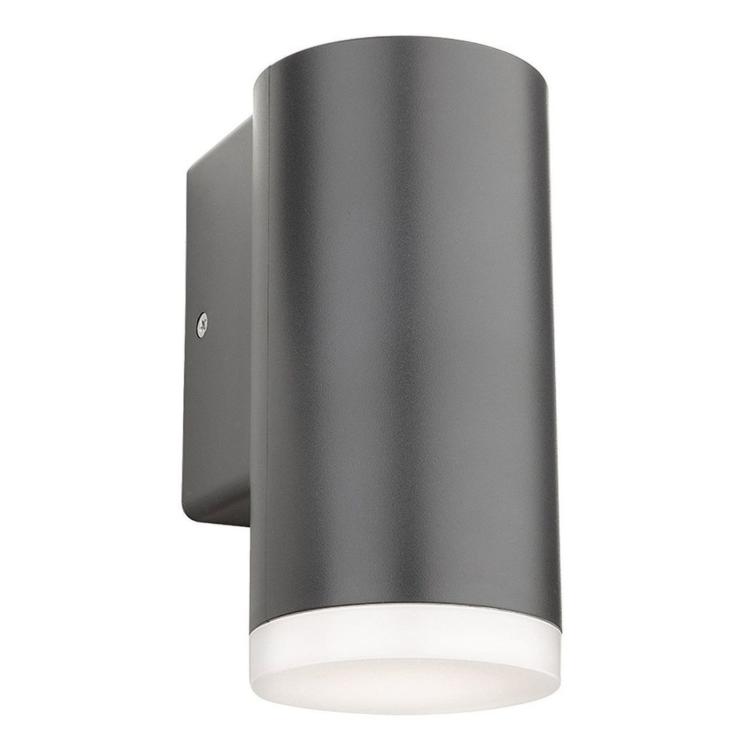 Firstlight LED Kuga Round Anti-Corrosion Outdoor Wall Downlight Cool White 4000K in Graphite - Image 1