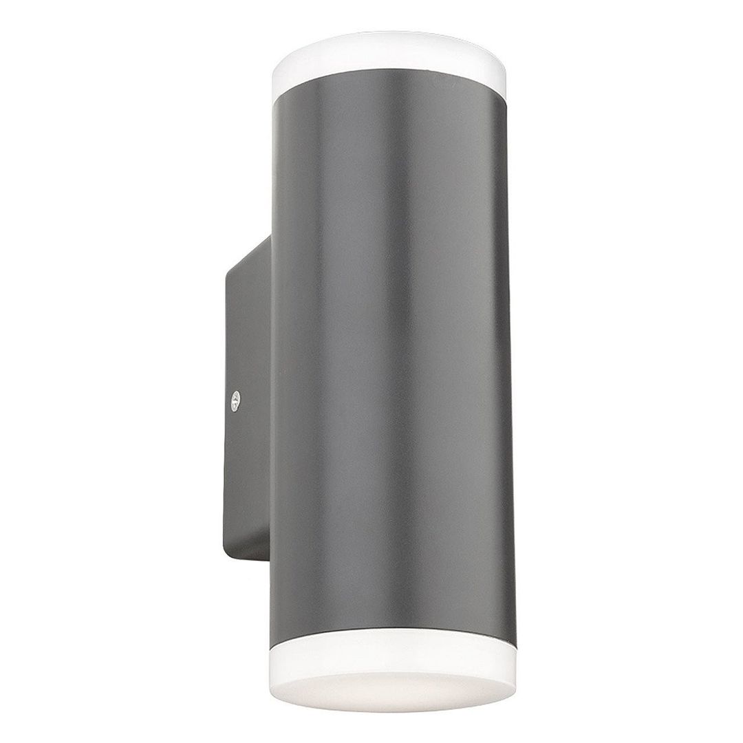 Firstlight Kuga Round LED Anti-Corrosion Outdoor Wall Up and Down Light 8W Cool White 4000K in Graphite - Image 1