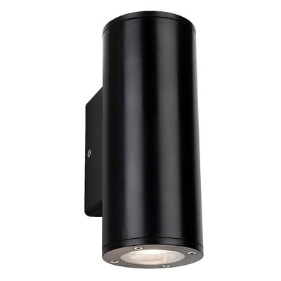 Firstlight Ranger Round Anti-Corrosion Outdoor Wall Up and Down Light in Black