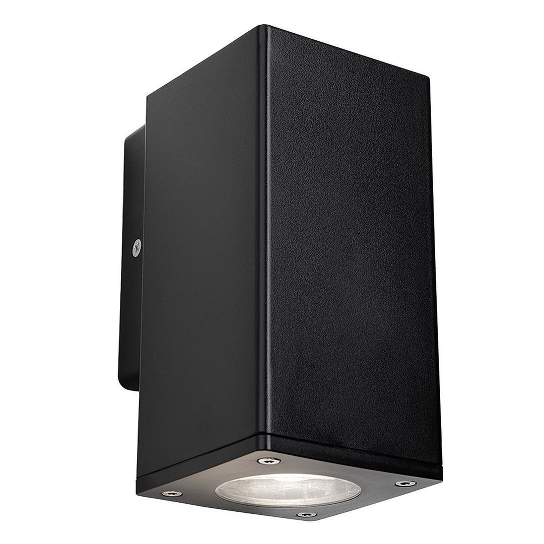 Firstlight Range Square Anti-Corrosion Outdoor Wall Downlight in Black - Image 1