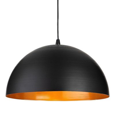 Firstlight Moon 400mm Pendant Light in Matte Black and Gold