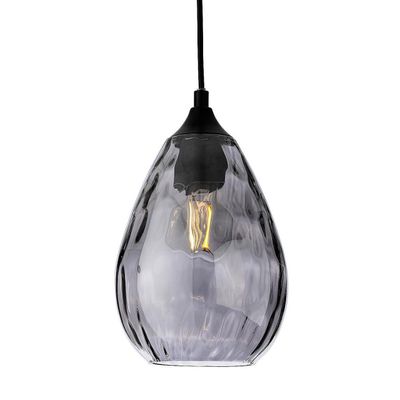 Firstlight Soho Pendant Light Smoked in Matte Black