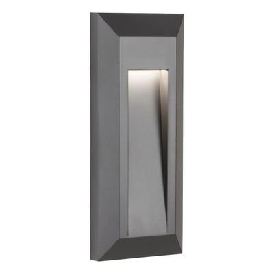 Firstlight LED Enzo Vertical Outdoor Wall Wall and Step Light Cool White 4000K in Graphite