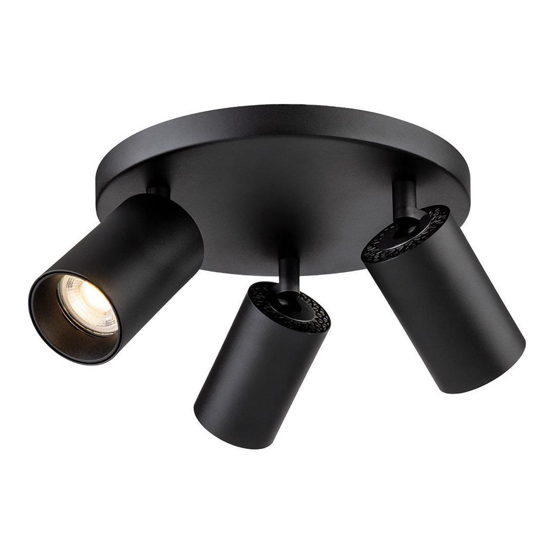 Firstlight Max 3-Light Ceiling Spotlight in Black - Image 1