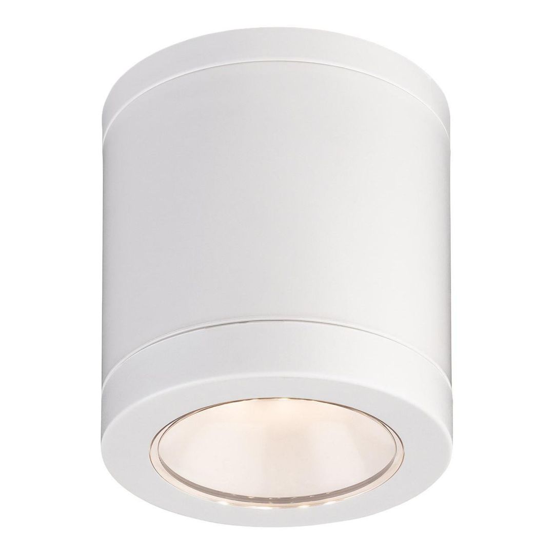 Firstlight LED Max Outdoor Ceiling Light Resin Warm White 3000K in White - Image 1