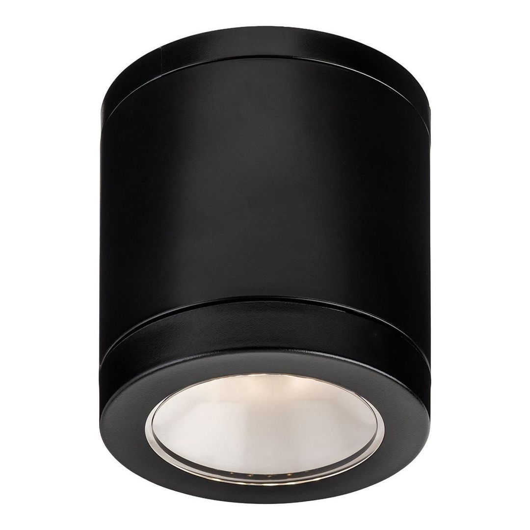 Firstlight LED Max Outdoor Ceiling Light Resin Warm White 3000K in Black - Image 1