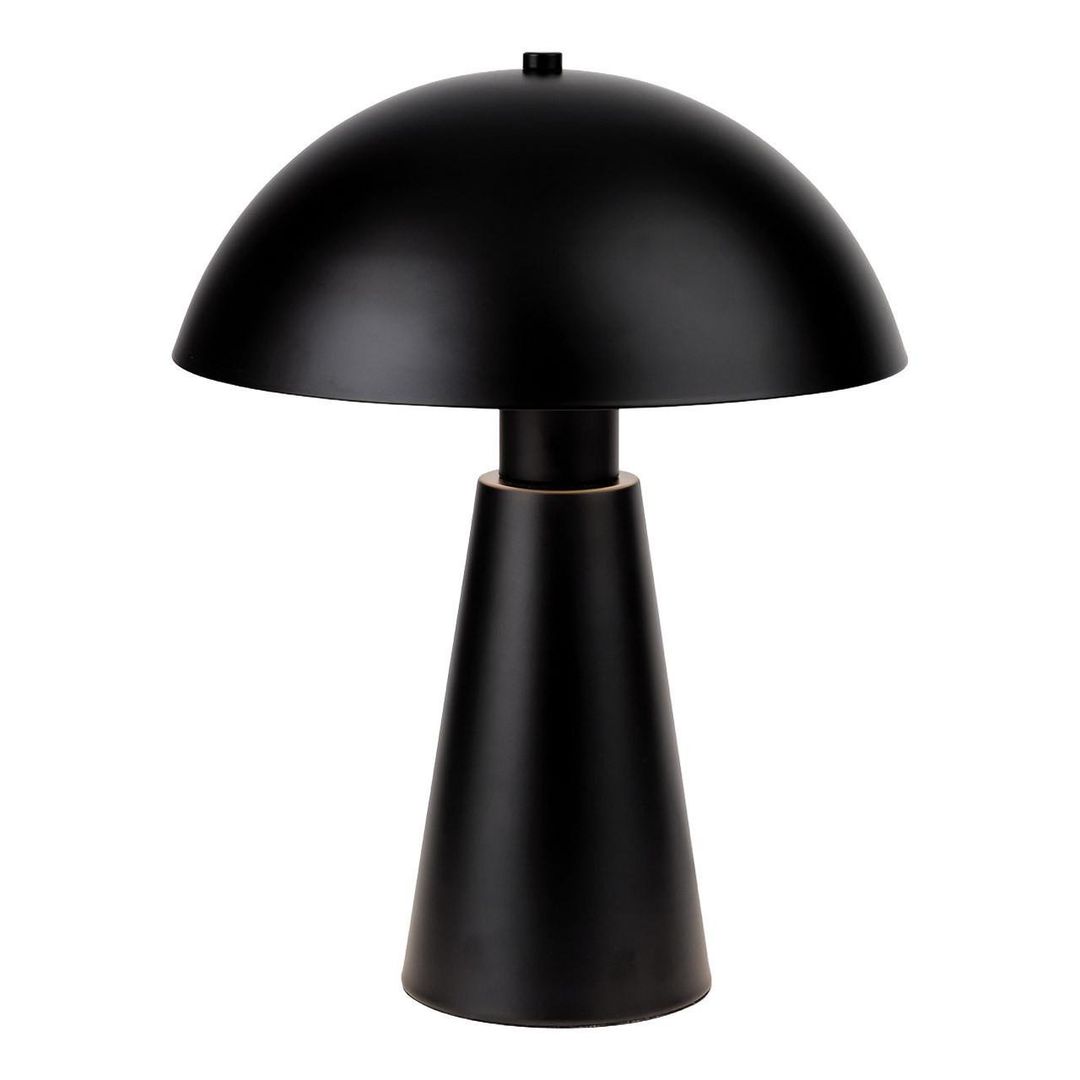 Firstlight Crown Table Lamp with On/Off Switch in Black - Image 1
