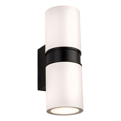 Firstlight Hampton Outdoor Wall Up and Down Light in White and Black