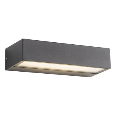 Firstlight LED Maya Single Outdoor Wall Downlight 3000K and 4000K and 5000K Opal in Graphite
