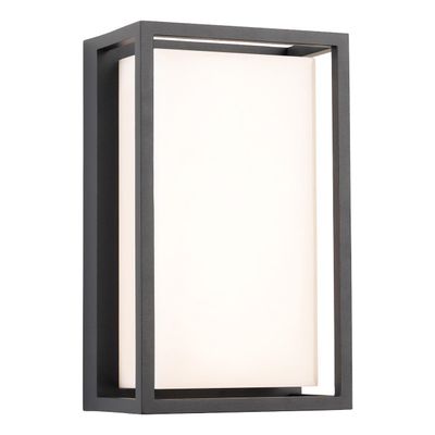 Firstlight LED Lyon Outdoor Wall Half Lantern 3000K and 4000K and 5000K Opal in Graphite