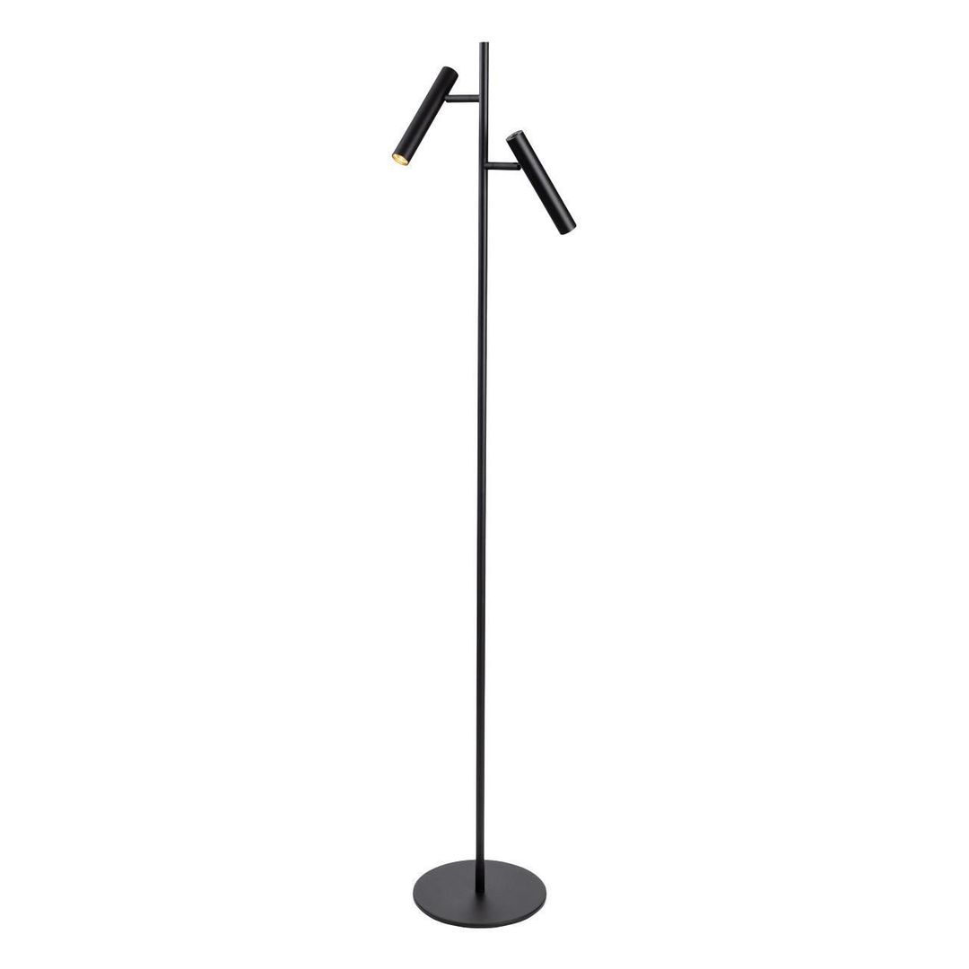 Firstlight LED Aspen 2-Light Floor Lamp Dimmable Warm White 2700K in Black - Image 1