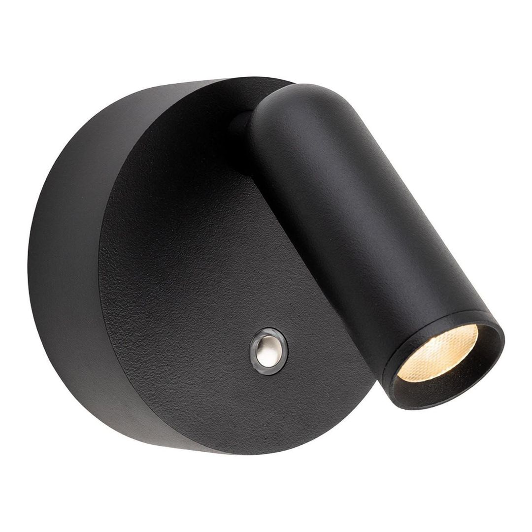 Firstlight LED Rechargeable Wall Wall Spotlight Dimmable Warm White 3000K in Black - Image 1