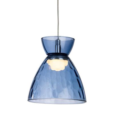 Firstlight LED Royale Pendant Light Warm White 3000K Blue in Chrome