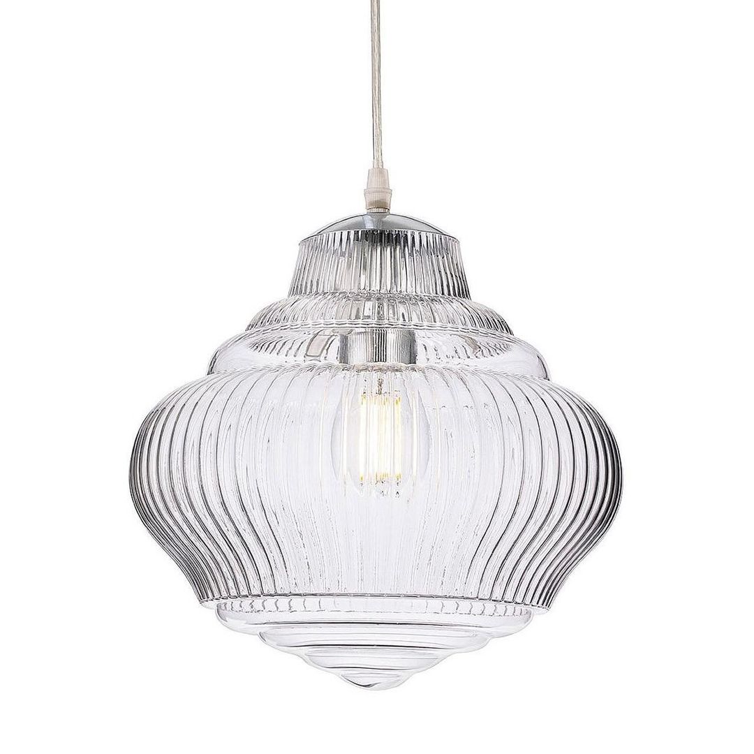 Firstlight Brunswick Pendant Light Clear in Chrome - Image 1