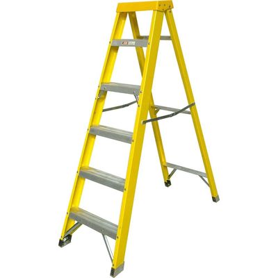 Zarges 300516 Fibreglass Swingback Steps Open 1.60M Closed 1.78M 6 Rungs