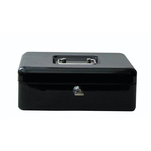 ValueX Metal Cash Box 300mm (12 Inch) Key Lock Black - CBBK12 - Image 1