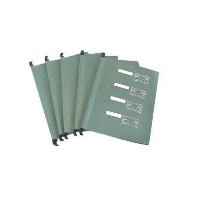 ValueX Foolscap Suspension File Manilla V Base Green (Pack 10) - FP10FS