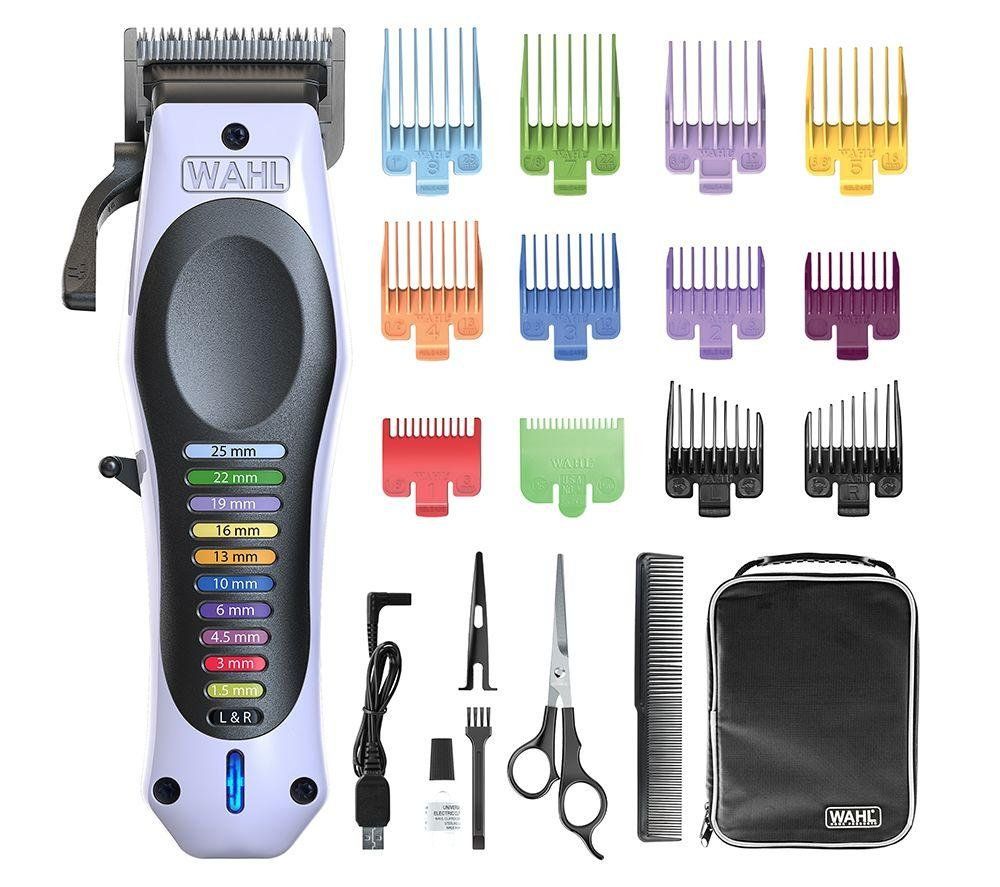 WAHL Colour Pro Hair Clipper - White & Black, Blue,White - Image 1